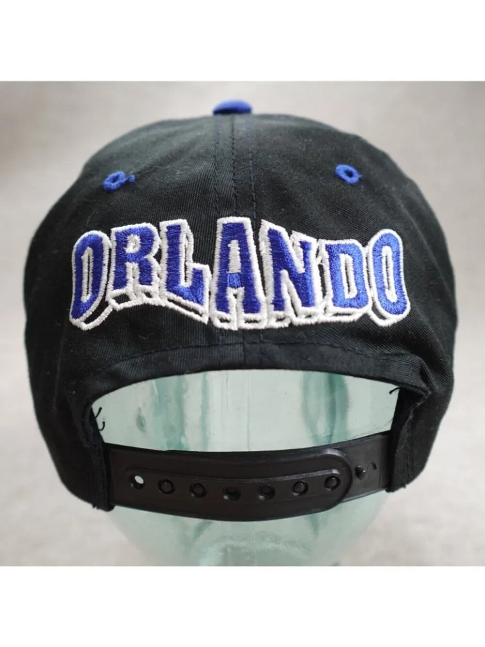 Orlando Magic Hat Black Embroidered Vintage Blockhead